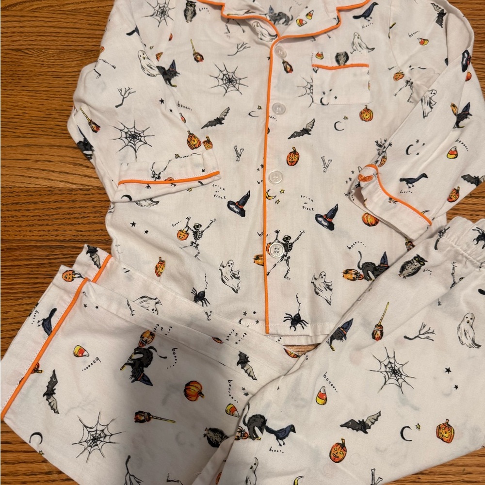 Petite Plume Halloween Pajama Set.